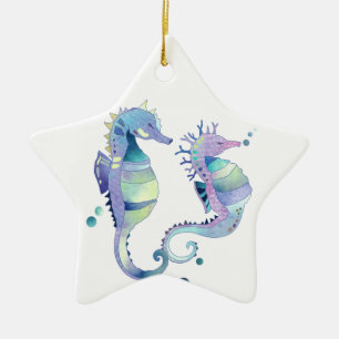 Hermosos ornamentos animales de Caballos Marinos