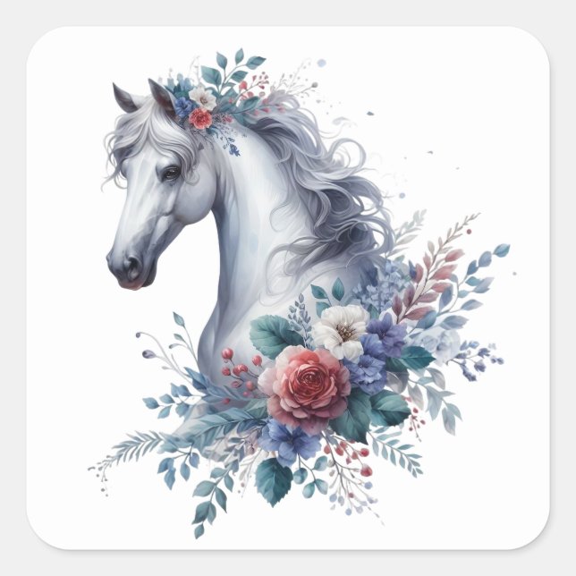 Hermosos Pegatinas de caballos (Anverso)