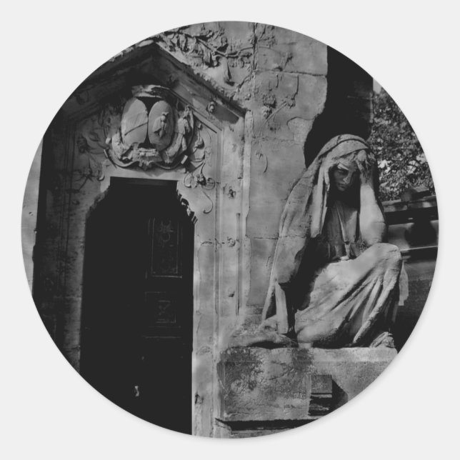 Hermosos pegatinas de tumbas góticas (Anverso)