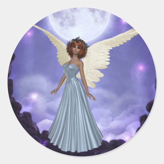 Hermosos Pegatinas del Ángel Azul (Anverso)