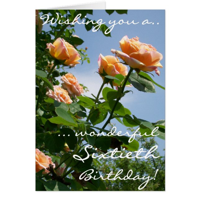 Hermosos Rosas alquimistas rosados 60 cumpleaños (Frente)