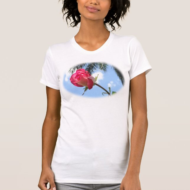 Hermosos Rosas Camisetas para mujeres (Anverso)