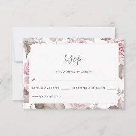 Hermosos Rosas Soft Rubor Wedding Rsvp