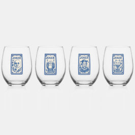 Hermosos vasos de vino Mahjong Joker