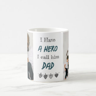 Hero Papá | Taza de café personalizada para el Día