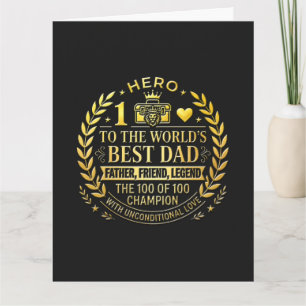 Hero to the World's Best Dad / Tarjeta