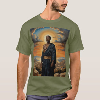 Héroe antiguo en la camiseta de arte Sunset