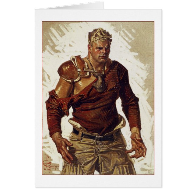 Héroe del fútbol por Joseph Leyendecker (Frente)