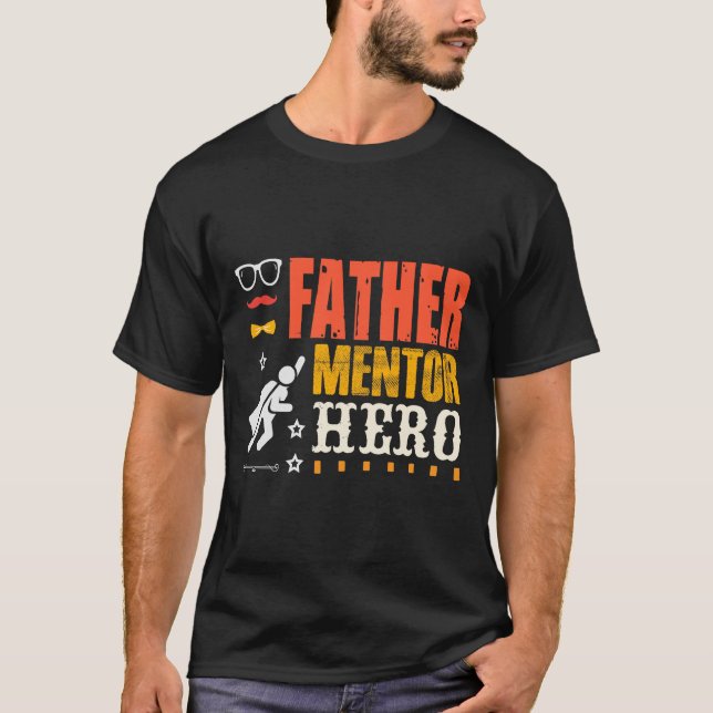 Héroe del padre mentor, camiseta de papá, regalo d (Anverso)