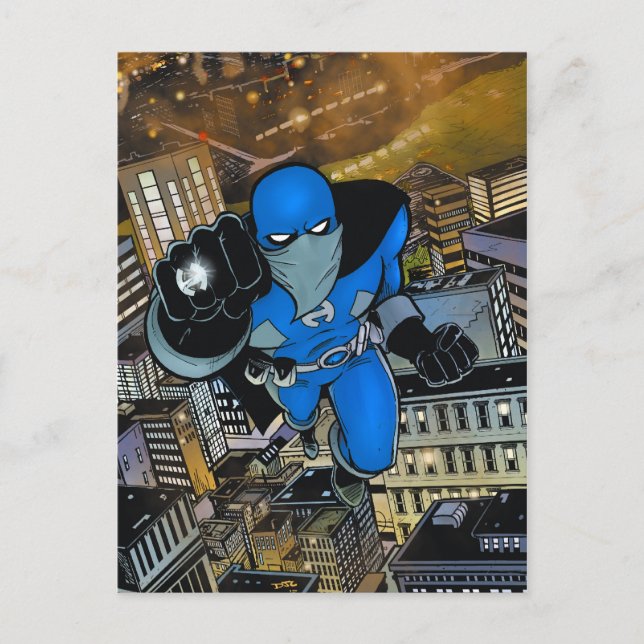 Héroe por noche Número 1 postal de portada (serie  (Anverso)