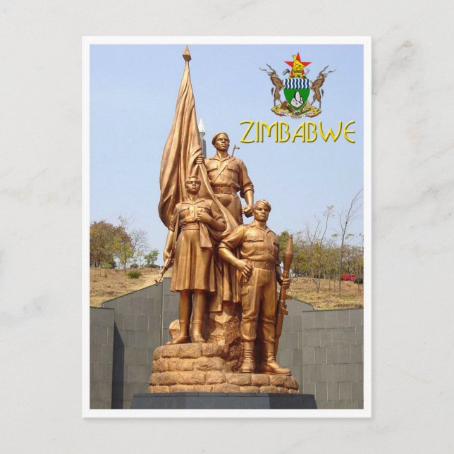 Héroes Acre, Harare - postal de Zimbabue (Anverso)
