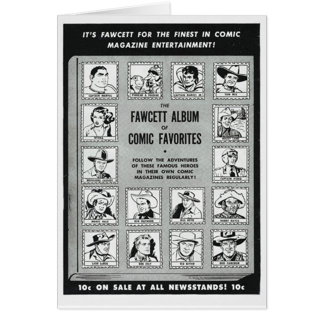 Héroes cómicos occidentales del Whiz 1951 (Frente)