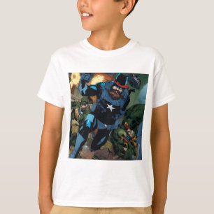 Héroes de Marvel reúnen camiseta de niños"