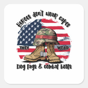 Héroes — Usan etiquetas de perros y botes de comba