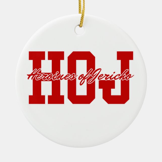 Heroínas de Jericó (HOJ) Ornamento cerámico (Frente)