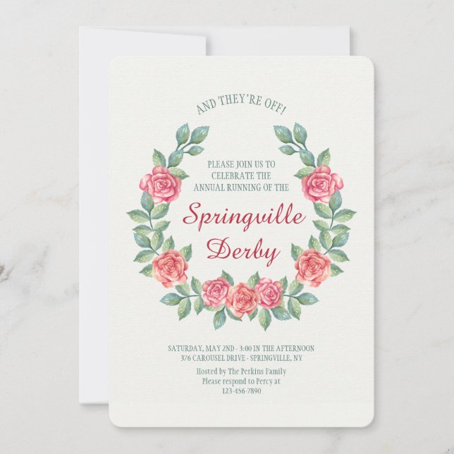 Herradura de la invitación de los rosas (Anverso)