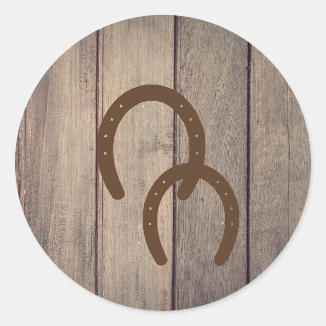 Herraduras en el sello para sobres de la valla de  (Anverso)