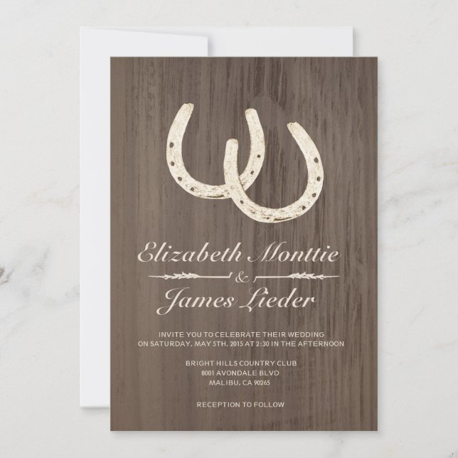 Herraduras que casan invitaciones (Anverso)