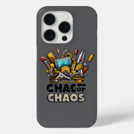 Herramienta Papá iPhone 15 Pro Funda Funny Chaos K