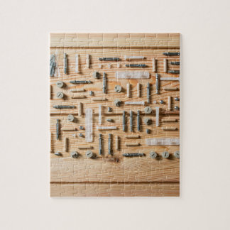 Herramientas de carpintería para rompecabezas de c