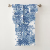Herramientas de paisaje azul vintage con urnas y c