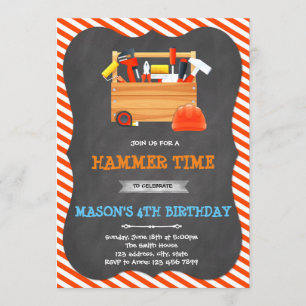 Herramientas Invitación de cumpleaños del niño