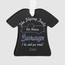 Herramientas voladoras garaje ornamento de Navidad