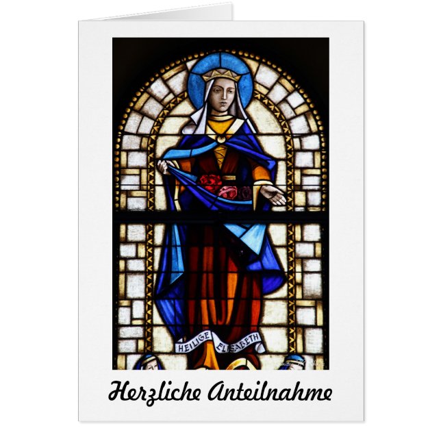Herzliche Anteilnahme Karte (Frente)