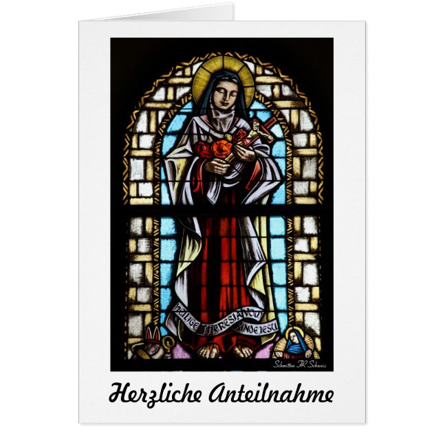 Herzliche Anteilnahme Karte (Frente)