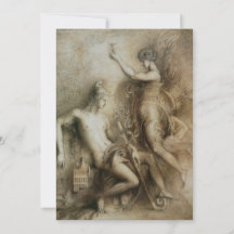 Hesiod y Muse por Gustave Moreau