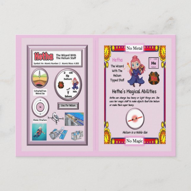 Hetha - Tarjeta de venta de helio (Anverso)