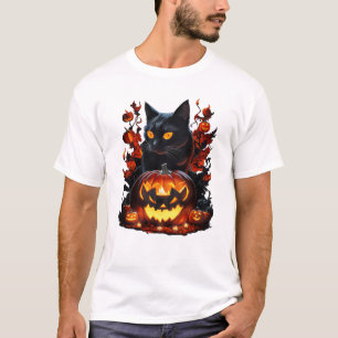 Hex, la camiseta de gato negro de Halloween