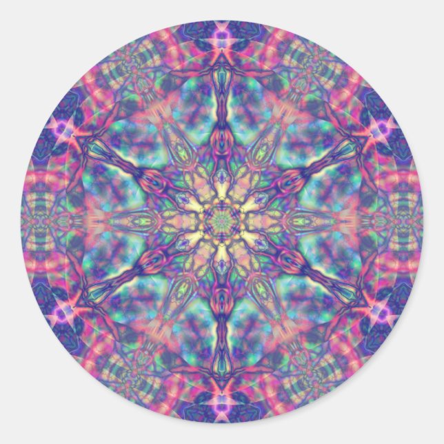 Hexagrama doble de Pegatinas Panspermia (Anverso)
