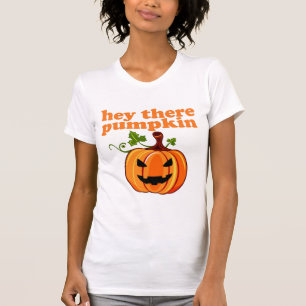 hey ahí camiseta de calabaza halloween