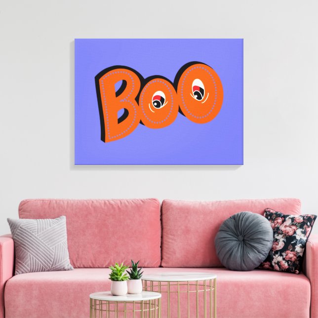 Hey Boo Te Asusté Tipografía Dibujando Arte (Insitu (Sala de estar))