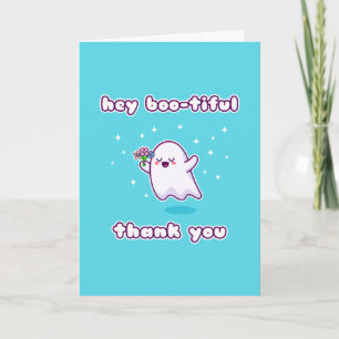 Hey Boo-tiful Tarjeta De Gracias Pun