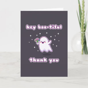 Hey Boo-tiful Tarjeta De Gracias Pun