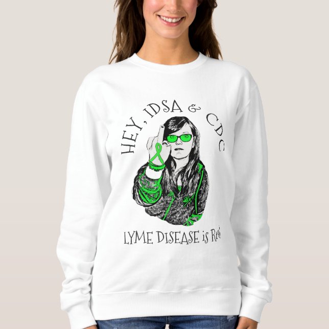 Hey, Camisa de Enfermedad de Lyme IDSA & CDC (Anverso)