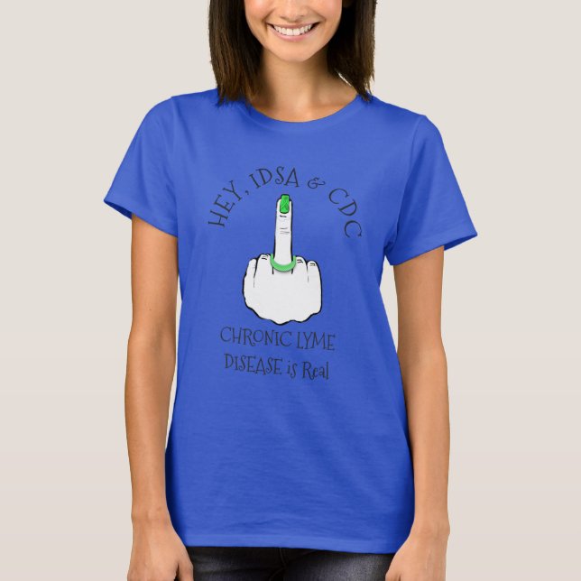 Hey, Camisa de Enfermedad de Lyme IDSA & CDC (Anverso)