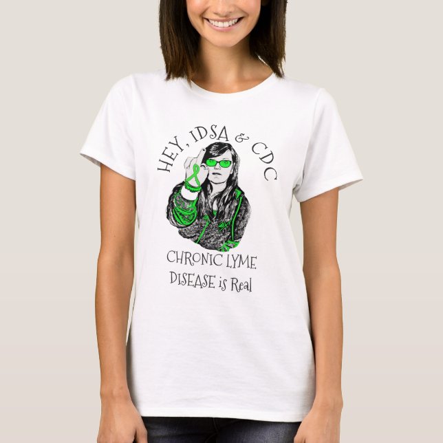 Hey, Camisa IDSA & CDC Enfermedad de Lyme (Anverso)