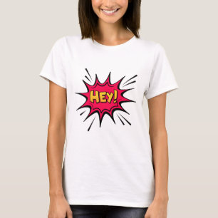 ¡HEY! Camiseta – Grafismo Divertido y Energético