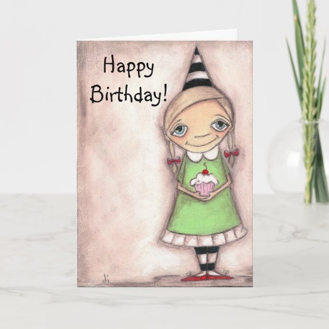 Hey Cupcake - Tarjeta de cumpleaños (Anverso)