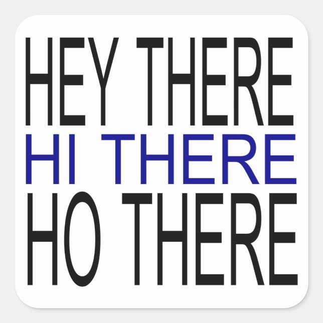 Hey, hola, cómo hay pegatinas de la hoja de saludo (Anverso)