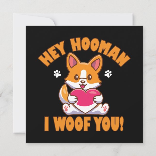 Hey Hooman te quiero (Anverso)