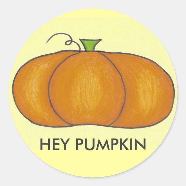 Hey Pegatinas de calabaza (Anverso)