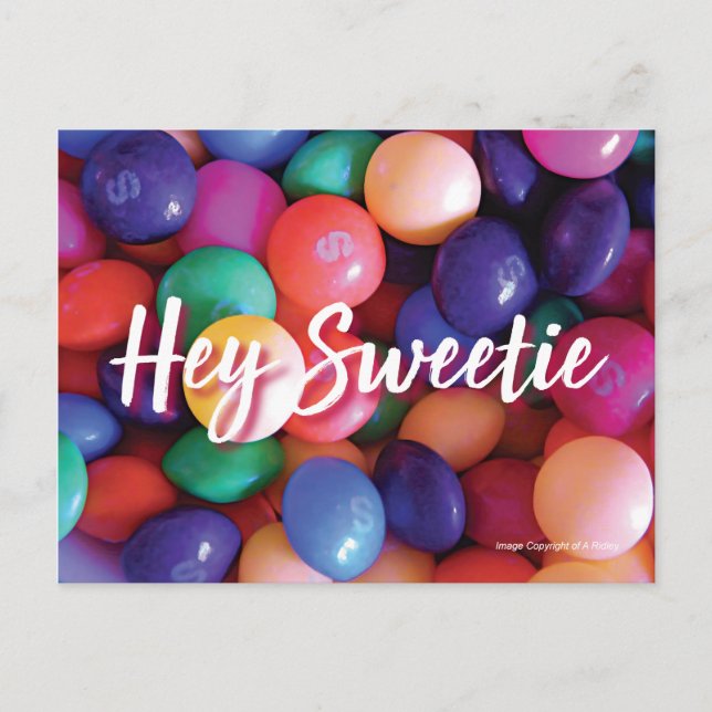 Hey Sweetie postal (Anverso)