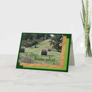 Hey tarjeta Bday2-personalizar en cualquier ocasió