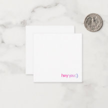 Hey, Tarjeta De Nota De Saludo