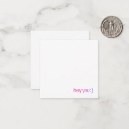 Hey, Tarjeta De Nota De Saludo