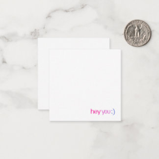 Hey, Tarjeta De Nota De Saludo